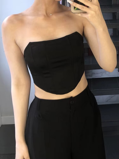 Sleeveless Off Shoulder Corset